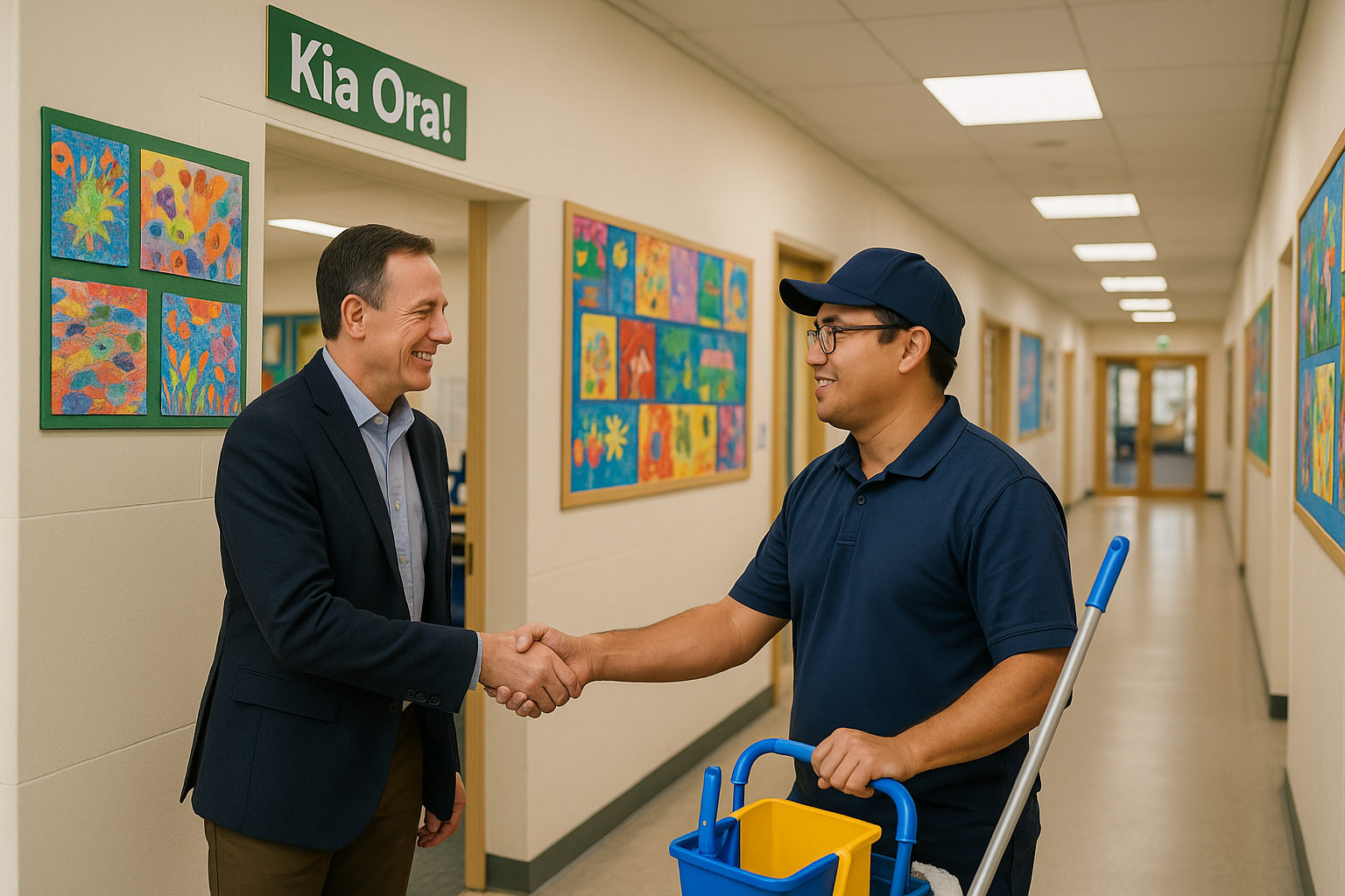 Kiwi owned cleaning businesses working together in partnership with New Zealand schools, offices and commercial workspaces